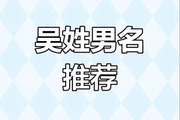 2019年出生的姓吴男孩如何起名，宜用什么字姓名